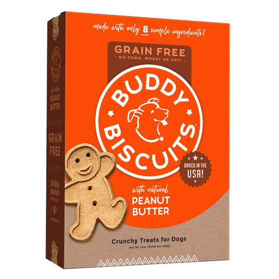 Buddy Biscuit Baked Grain Free Peanut Butter Dog 14 oz