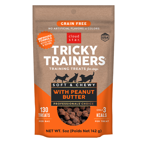 Cloud Star Tricky Trainers Chewy Grain Free Peanut Butter 5oz