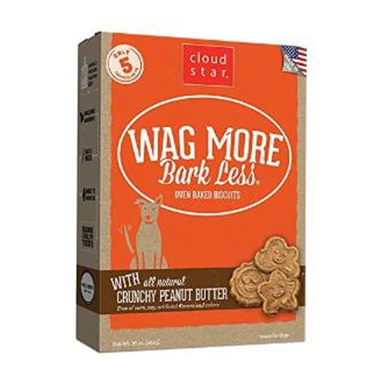 Cloud Star Wag More Bark Less Peanut Butter Cookie Dog Treat