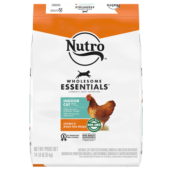 Nutro Wholesome Essentials Indoor Chicken Rice Adult 14 lb Cat Food