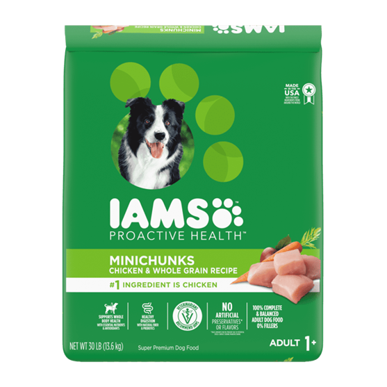 Iam's Original Minichunk Chicken & Whole Grains 30 lb Dog Food