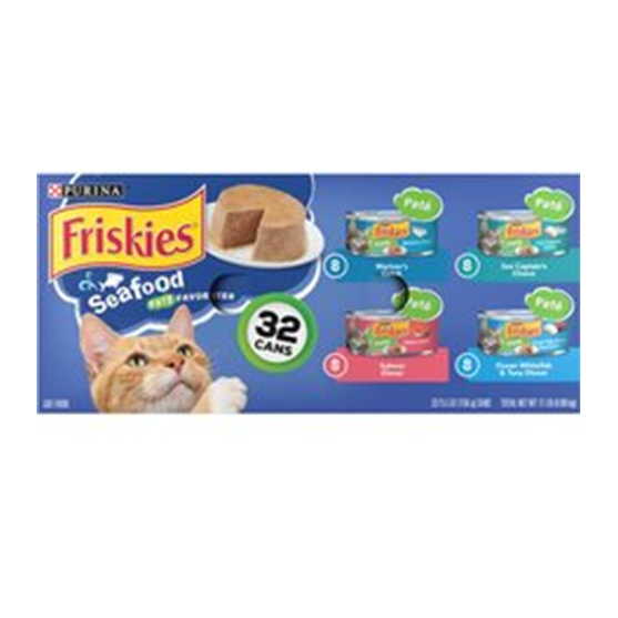 Purina Friskies Seafood Variety 32 pack Cat Food