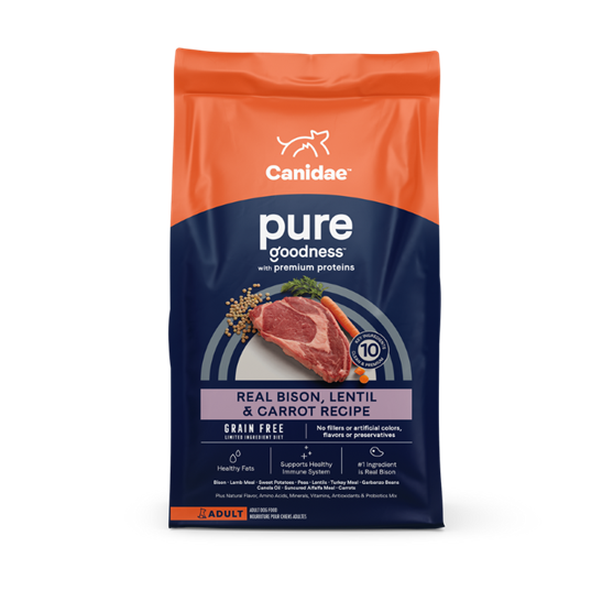 Canidae Grain Free Pure Land Bison 21 lb Dog Food
