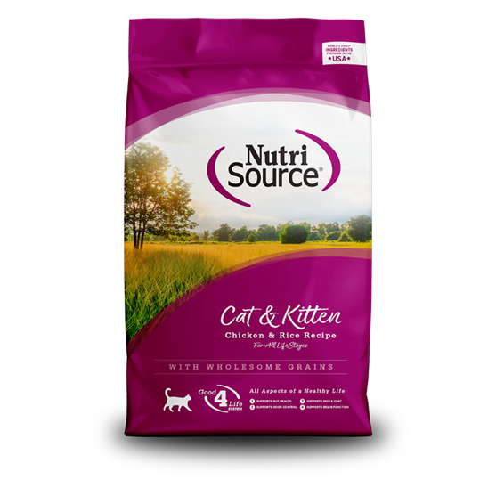 Nutri Source Chicken & Rice Cat & Kitten 6.6 lb Cat Food