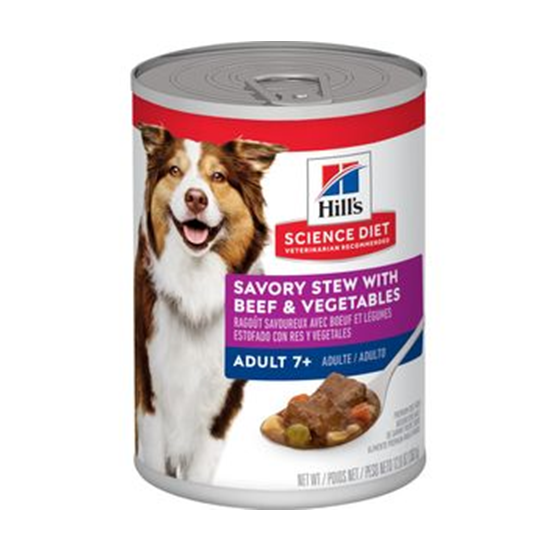 Science Diet Canine Beef Stew 7 Plus 12.8oz