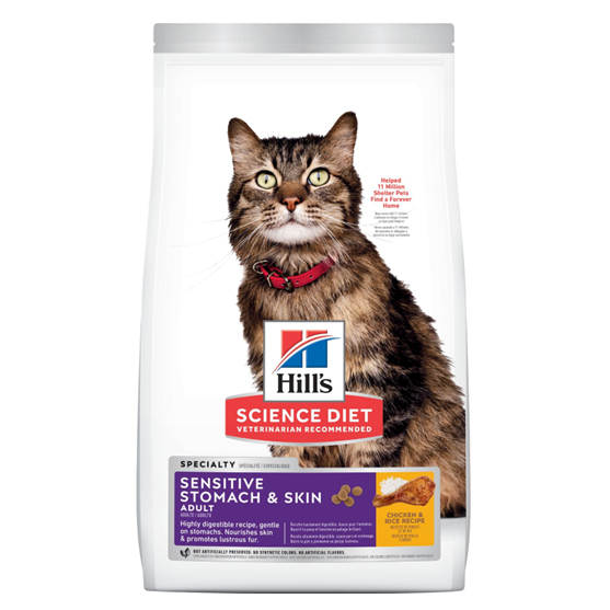 Science Diet Feline Sensitive Stomach 3.5 lb Cat Food