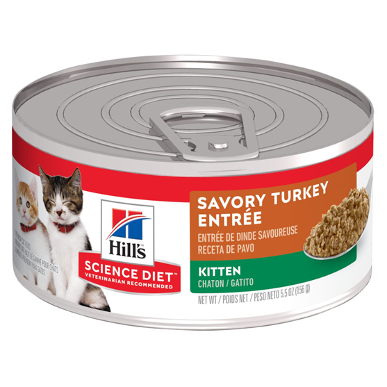 Science Diet Feline Kitten Turkey Entree 5.5 oz Cat Food