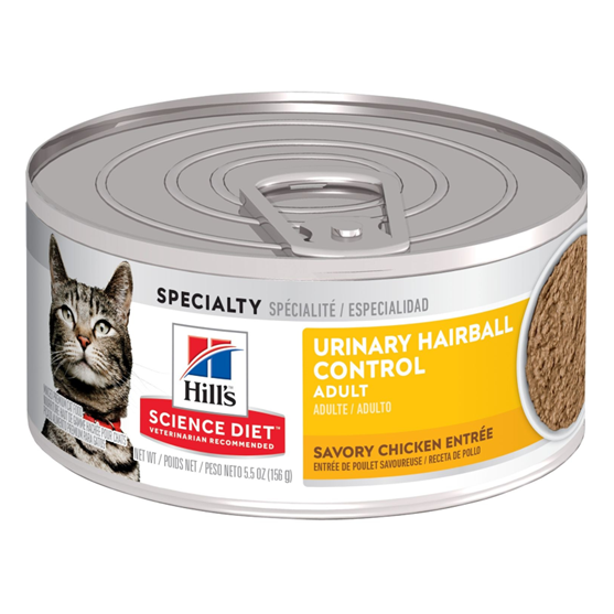 Science Diet Feline Urinary Hairball 5.5 oz Cat Food