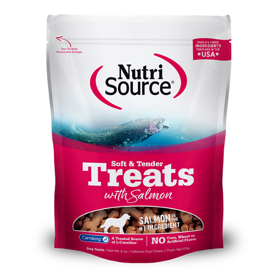 Nutri-Source Soft Tender Salmon Dog Treat 6 oz