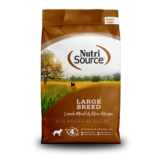 Nutri Source Lamb Rice Large Breed Adult 26 lb Dog Food