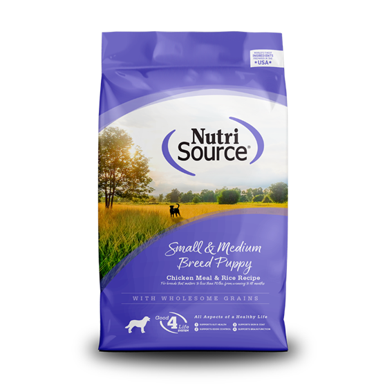 Nutri Source Small/Medium Breed Chicken Rice Puppy 4 lb Dog Food