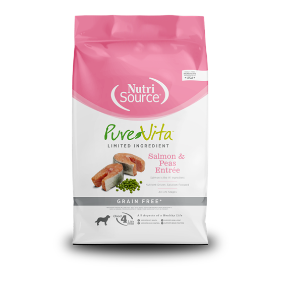 Pure Vita Grain Free Salmon Sweet Potato 5 lb Dog Food