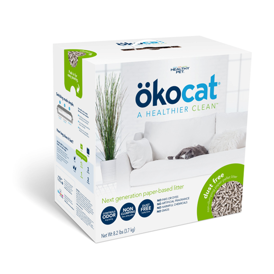 OkoCat Natural Paper Cat Litter 12 lb