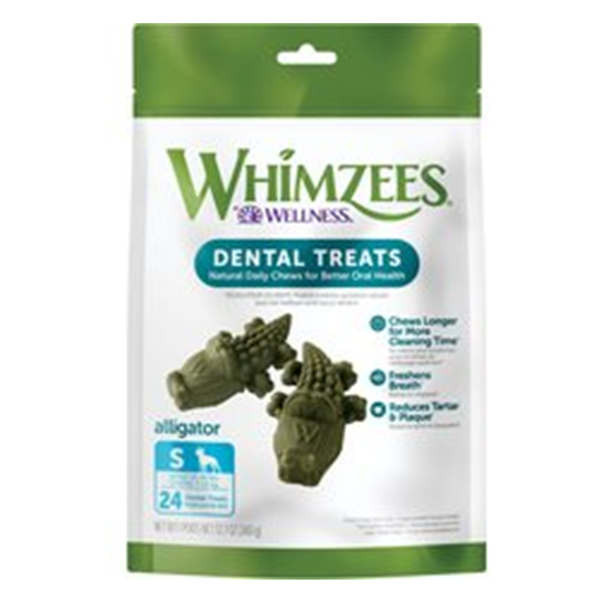 Whimzees Dog Treat Alligator Small 24 pieces