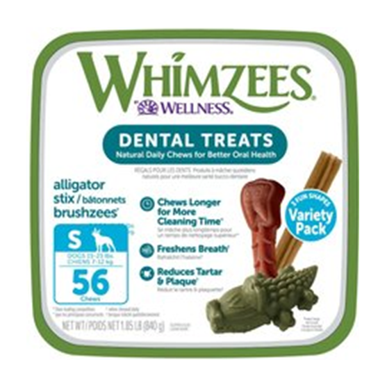 Whimzees Variety Pack Small 56 pieces