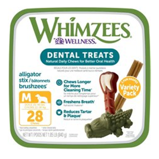 Whimzees Variety Pack Medium 28 pieces