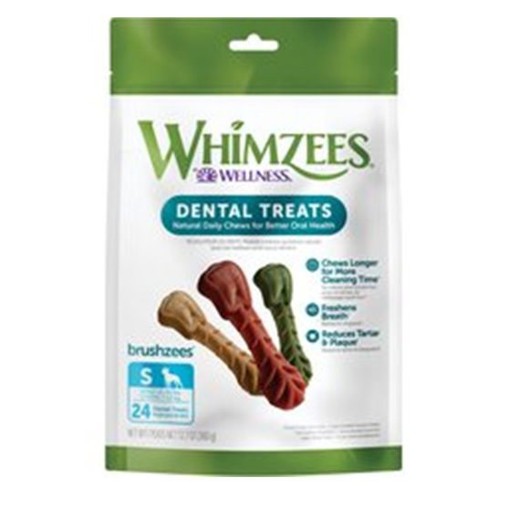 Whimzees Dog Treat Toothbrush Small 24 pieces