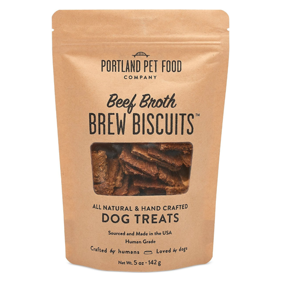 Portland Pet Food Beef Brew Dog Biscuit 5 oz