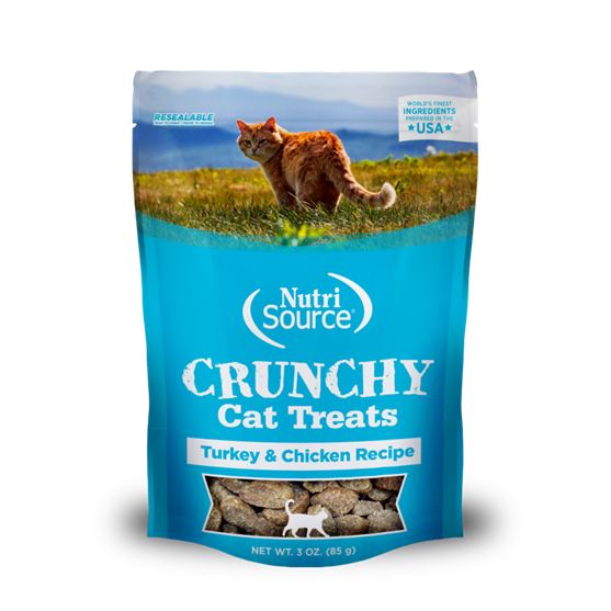 NutriSource Crunchy Turkey and Chcken Cat Treat 3oz