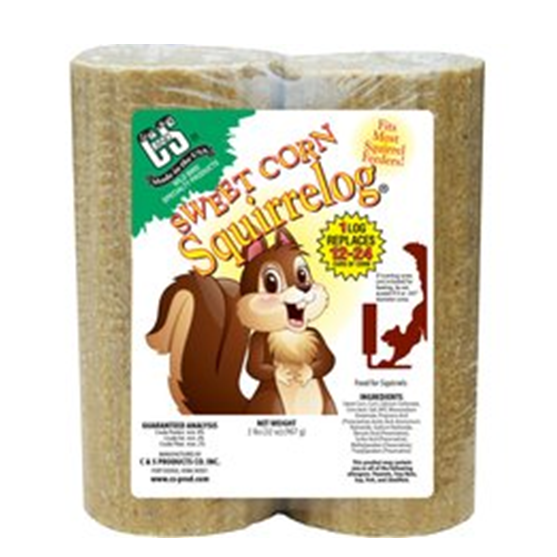 C&S Sweetcorn Squirrel Log 2 pack