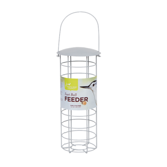 Pacific Bird And Supply Suet Ball Tube Feeder Silver