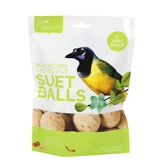 Pacific Bird And Supply Suet Balls Mealworm And Nut 6 pack