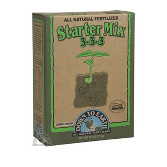 Down to Earth 3-3-3 Organic Fertilizer Starter Mix 5 lb