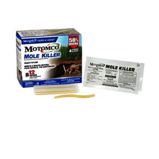 Motomco Mole Killer Worms 8 pack
