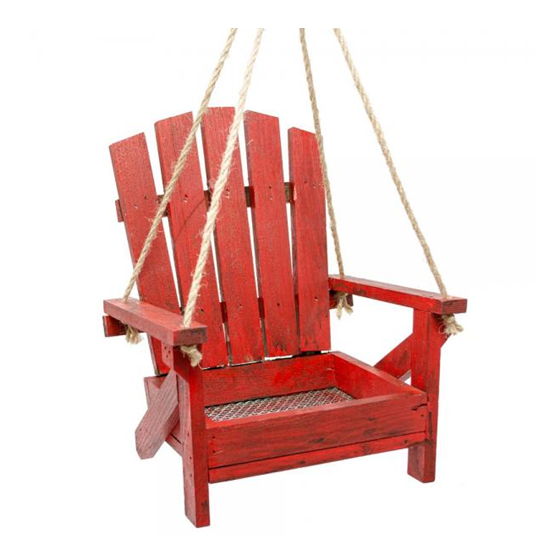 Backyard Essentials Red Adirondack Chair