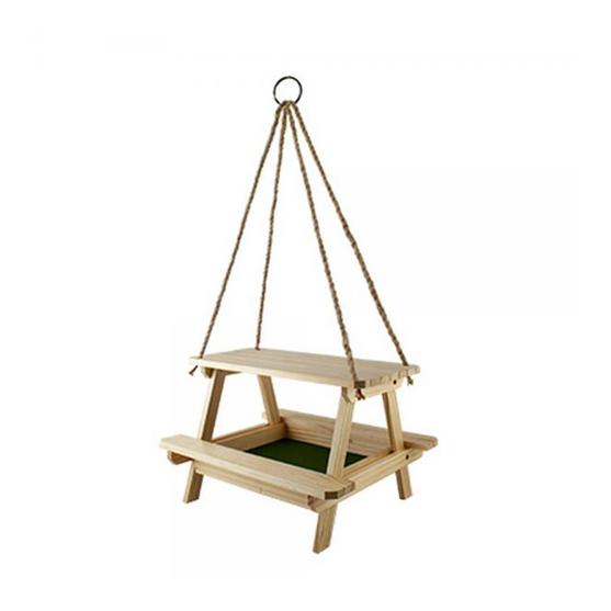 Woodlink Lake and Cabin Picnic Table Platform Feeder