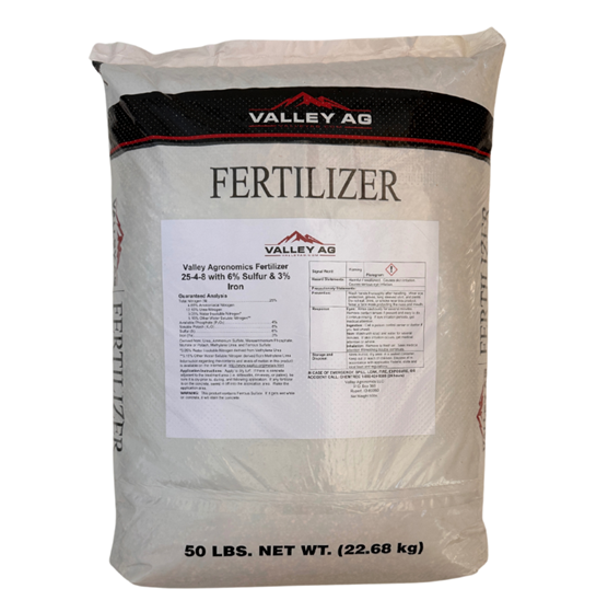 25-4-8 3% Iron Fertilizer 50 lb