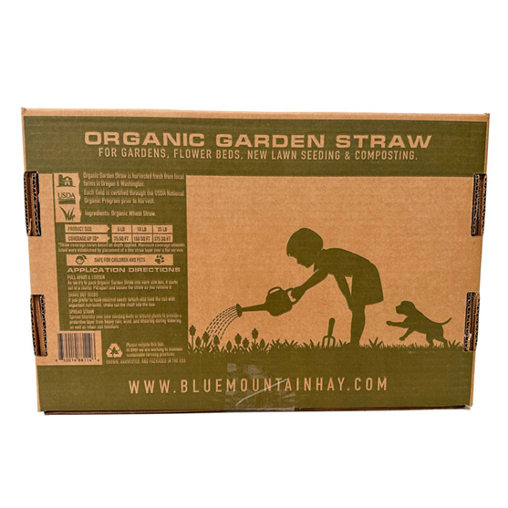Blue Mountain Hay Organic Straw 25 lb box