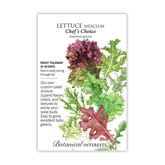 Botanical Interests Lettuce Mix Chef's Choice 4.5gm