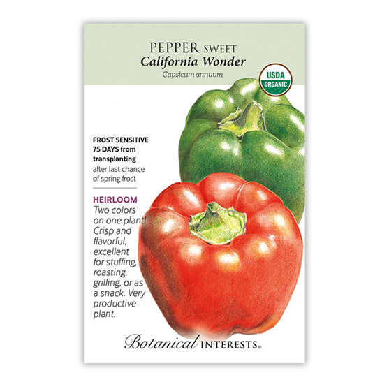Botanical Interests Pepper Cal Wonder Bell