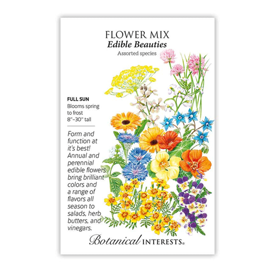 Botanical Interests Edible Beauties Flower Mix