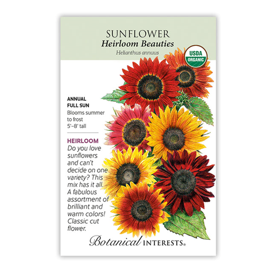 Botanical Interests Sunflower Heirloom Beauties