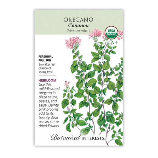 Botanical Interests Oregano Common Organic