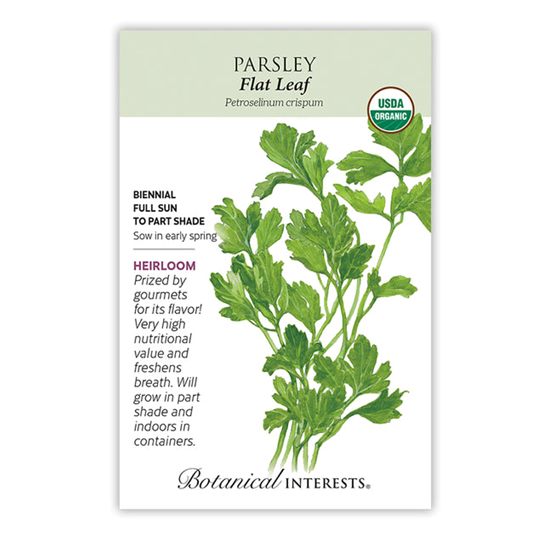 Botanical Interests Parsley Italian Flat Leaf Organic