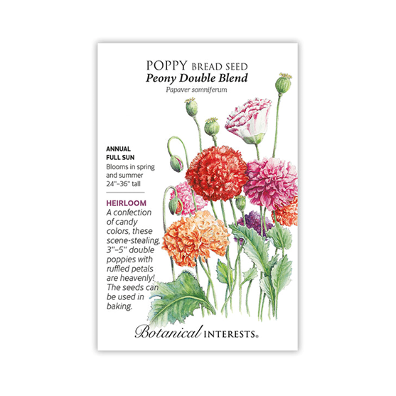 Botanical Interests Poppy Peony Double Blend