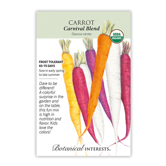 Botanical Interests Carrot Carnival Blend Organic