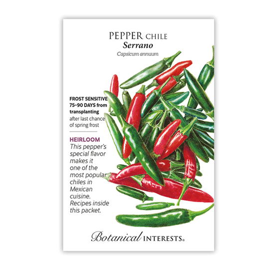 Botanical Interests Pepper Chile Serrano