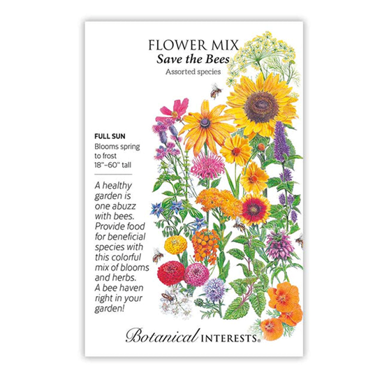 Botanical Interests Save the Bees Flower Blend