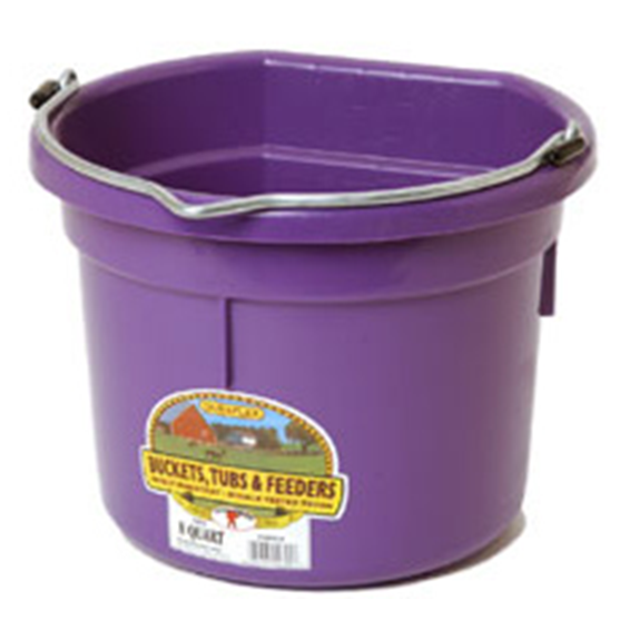 Miller Manufacturing P8FB Flatback Bucket 8qt Purple