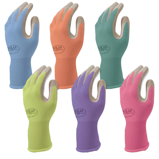 Atlas Nitrile Gloves 370 Womens Large Assorted Colors