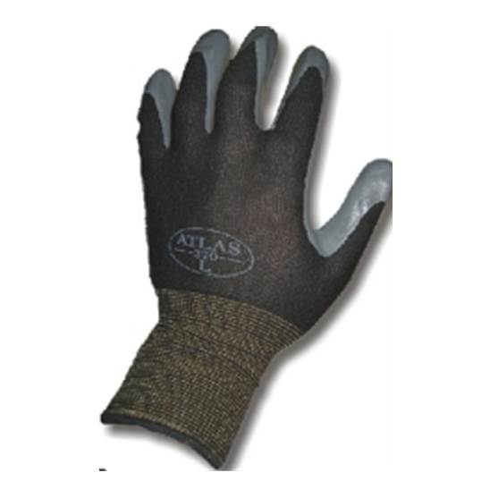 Showa Atlas Nitrile Gloves Black Large