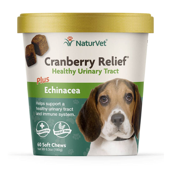 NaturVet Cranberry Relief Soft Chews 60 Count