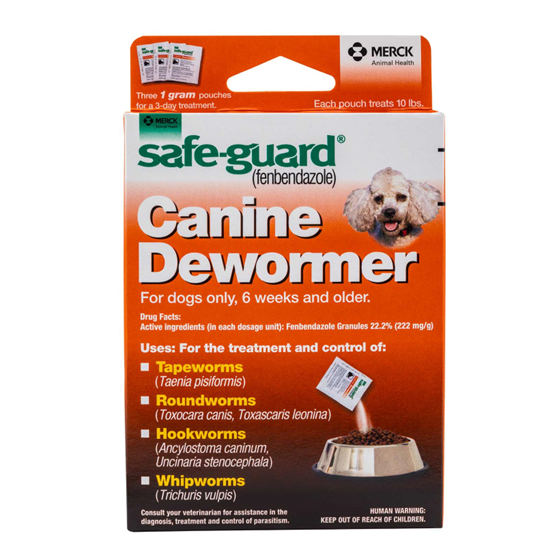 Merck Safeguard K-9 10 lb Dog Wormer