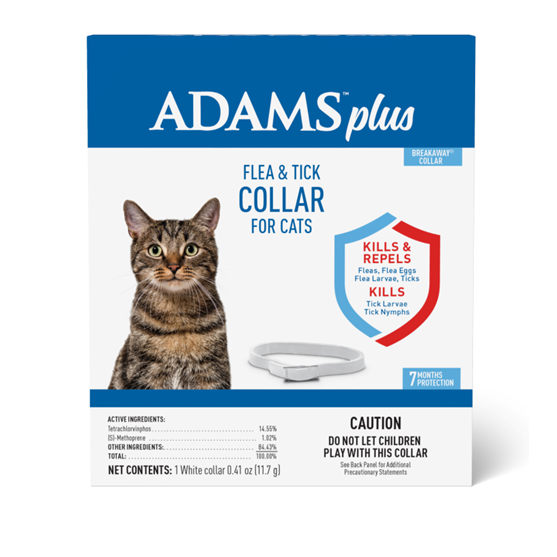 Adams Plus Flea and Tick Collar for Cats
