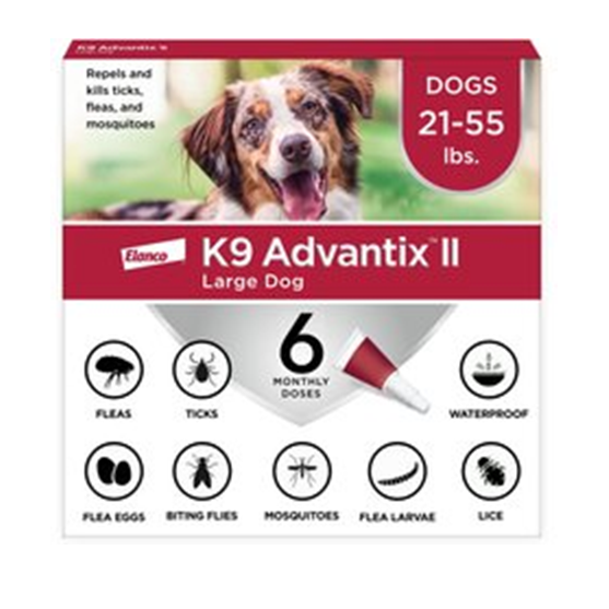 Advantix II Large Dog for 21-55 lb dogs 4 count