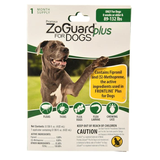 ZoGuard Plus for Dog 89-132 lb 1 pack